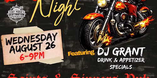 BIKE NIGHT - Wednesday with DJ Grant!