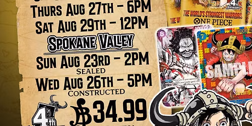 One Piece Card Game 4th Anniversary OP17 Release Event at The Comic Book Shop NorthTown!