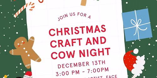 Christmas Craft & Cow Night