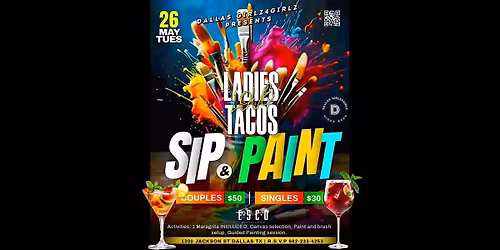 LADIES LOVE TACOS: Trap N R&B Paint & Sip Edition