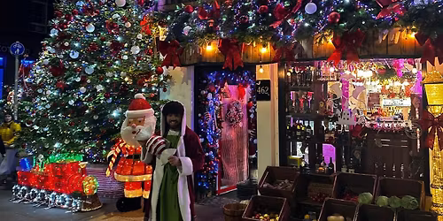 Transylvania Christmas lights switch on 