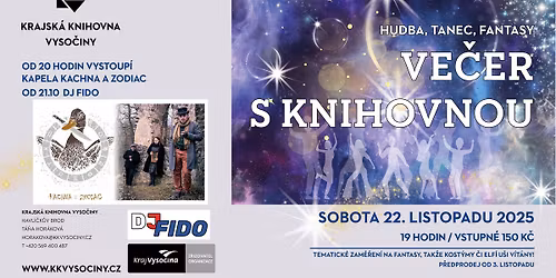 Ve\u010der s knihovnou aneb Hudba, tanec, fantasy