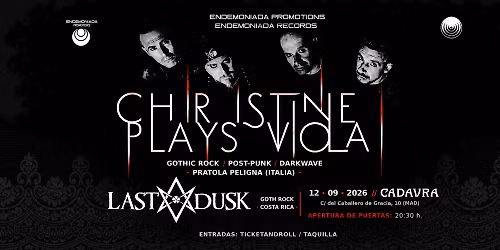 CHRISTINE PLAYS VIOLA - LAST DUSK (GOTH ROCK) - MADRID.