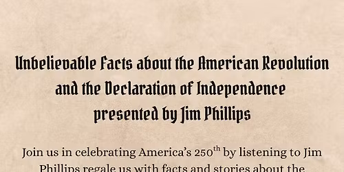 American Revolution presented by Jim Phillips