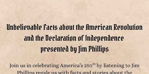 American Revolution presented by Jim Phillips