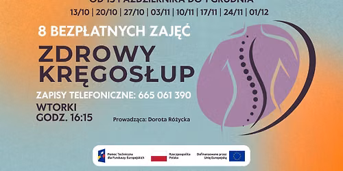 Zdrowy kr\u0119gos\u0142up - bezp\u0142atne zaj\u0119cia