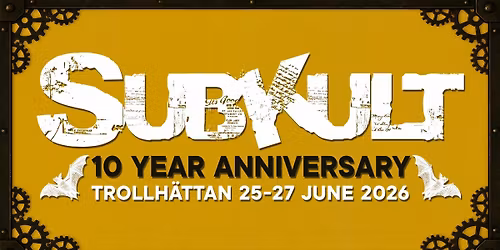 Subkultfestivalen 2026 - 10 year anniversary