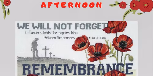 Remembrance Day afternoon with Paula