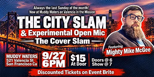 The City Slam & Experimental Open Mic - Cover Slam ft. Mighty Mike McGee