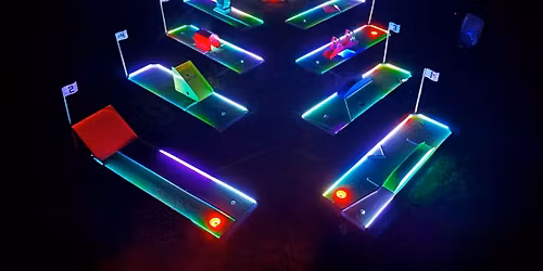 Mini Glow Golf at the Botanical Gardens