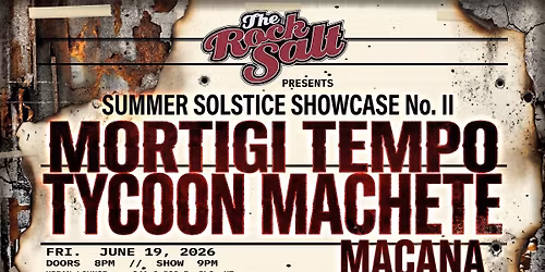 The Rock Salt Showcase: Summer Solstice 2026