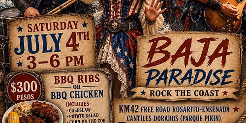 Starfish 4th of July Celebration at Baja Paradise!