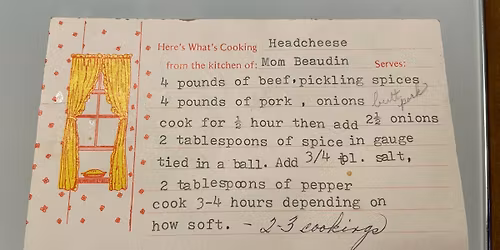 Family Get Together and Head Cheese Making Celebration