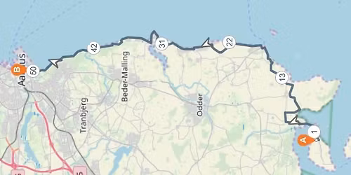 Alr\u00f8 - Marselisborg Havn 52km 