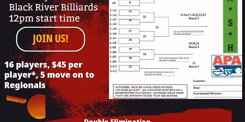 8 Ball Splash Boards at Black River Billiards 