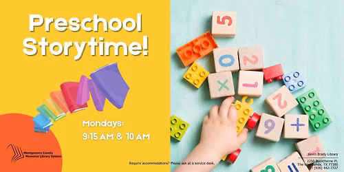 Preschool Storytime