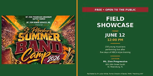 Field Showcase: St. Petersburg Summer Band Camp 2026