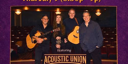 7\/9 Acoustic Union at The Plum Boro Amphitheater 6:30pm