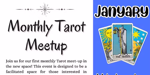 January Monthly Tarot Meetup at Pieces of Jayde