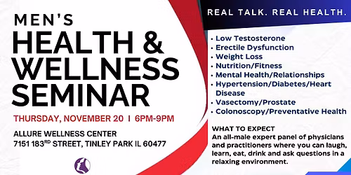 Allure Wellness Center - Men's Health & Wellness Seminar