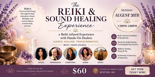 The Reiki & Sound Healing Experience(Hands-On Multiple Reiki Facilitators)