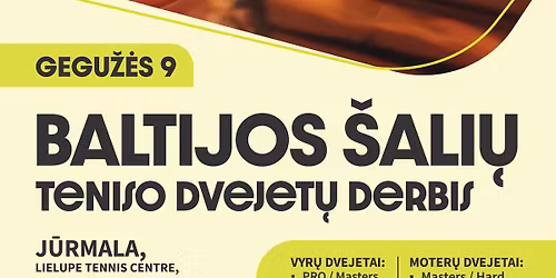 BALTIJOS \u0160ALI\u0172 TENISO DVEJET\u0172 DERBIS\u201926