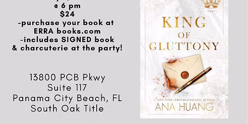 KING OF GLUTTONY Release Party (signed copies!)