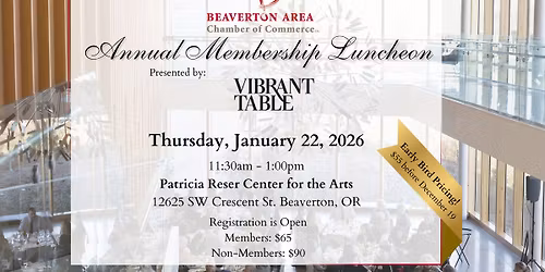 Annual Membership Luncheon