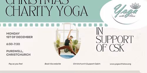 Christmas Charity Yoga Class \ud83c\udf84\ud83e\uddd8\ud83c\udffb\u200d\u2640\ufe0f\ud83d\ude4f\ud83c\udffb