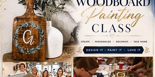 Wood board Paint and Sip DIY Class