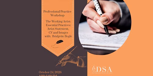 Professional Practice Workshop with Bridgette Bogle