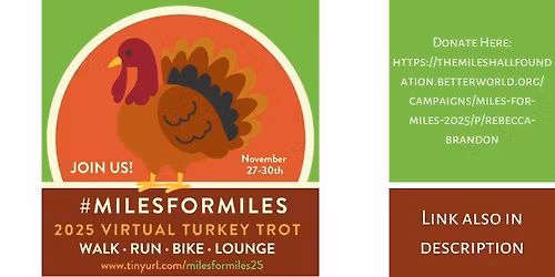 Turkey Trot to Support The Miles Hall Foundation