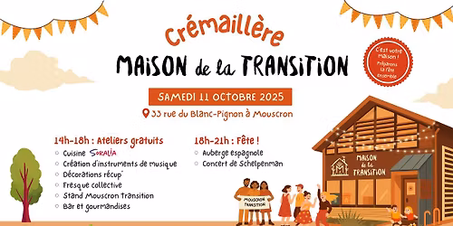 Crémaillère Maison de la Transition - Mouscron