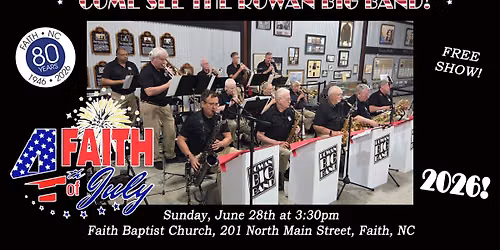 Faith Fourth Kickoff with the ROWAN BIG BAND