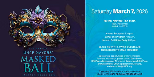 2026 UNCF Hampton Roads Mayors' Masked Ball