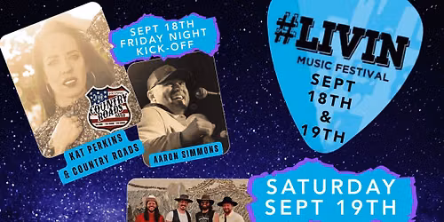 8th Annual LIVIN Music Festival 2-day Event w\/Blackhawk