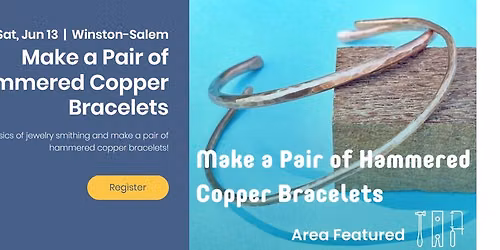Make A Pair of Hammered Copper Bracelets