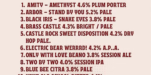 Masons August Bank Holiday Beer Festival 