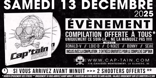 ★★ Cap'tain 2026 ★★ CD Release Party - Samedi 13 Décembre 2025