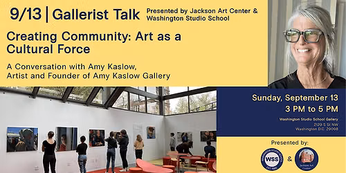 Jackson Art Center x WSS Artist Talk with Amy Kaslow