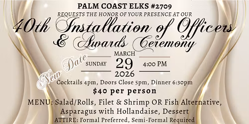 Installation of Officers & Awards Ceremony