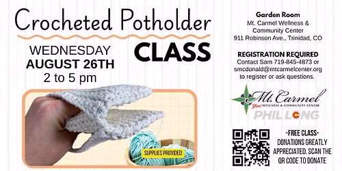 Crocheted Potholder Class