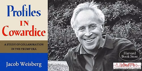 Jacob Weisberg at the Cambridge Public Library
