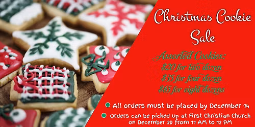 Christmas Cookie Sale