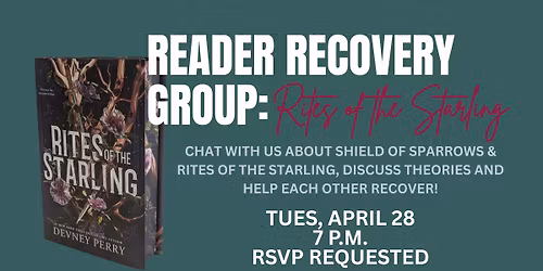 Reader Recovery Group: Rites of the Starling