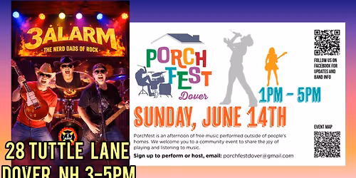3 ALARM @ DOVER NH PORCHFEST