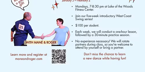 West Coast Swing at Lake of the Woods: Basic Beginner Progressive Series