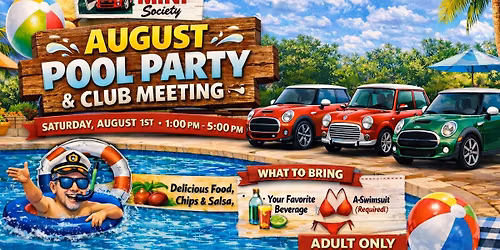 Pool Party and August's Club Meeting at the LeWarne's Pool