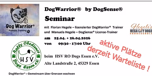 DogWarrior\u00ae   by DogSense\u00ae  Seminar