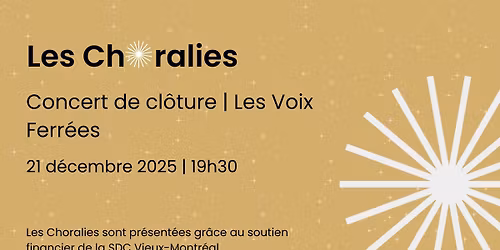 Concert de cl\u00f4ture - Les Voix Ferr\u00e9es